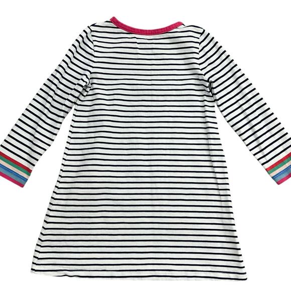 MINI BODEN Girls Striped Pocket Dress 6-7y - Picture 5 of 5